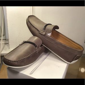 Mens MERCANTI FIORENTINI Braided Band Loafer Gray.